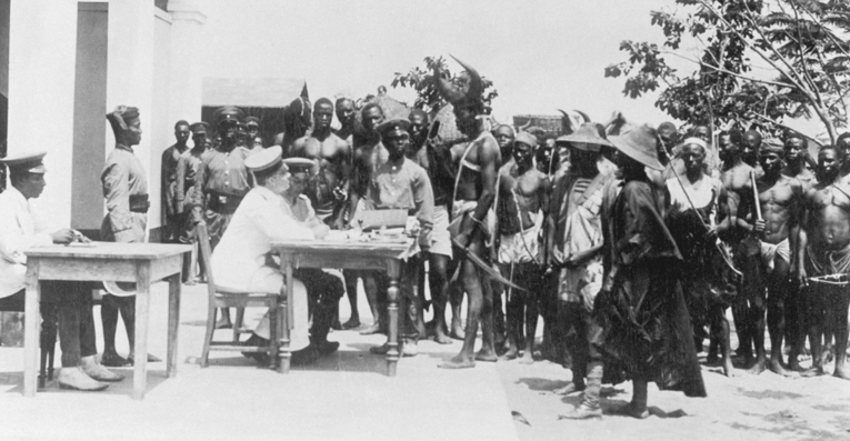 Togoleses reclutados por el ejército alemán en 1914 © Getty / Three Lions / Hulton Archives 
